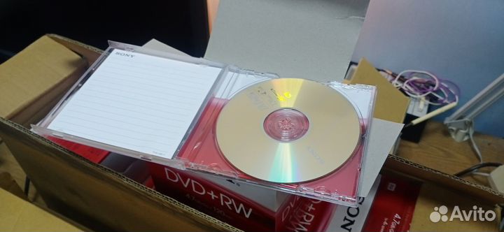 Диски DVD-RW sony
