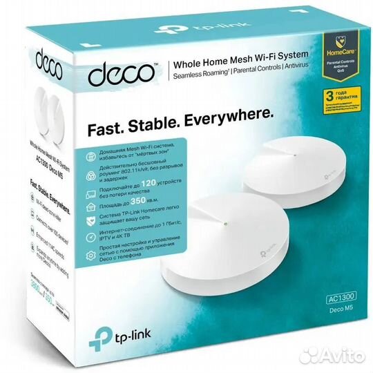 Wi-Fi роутер Tp-link deco M5(2-pack)