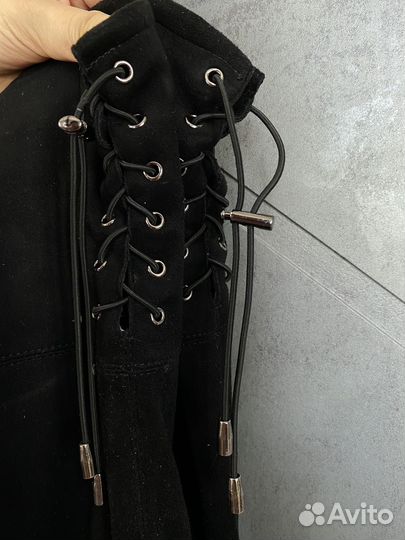 Ботфорты 37 натуральная замша