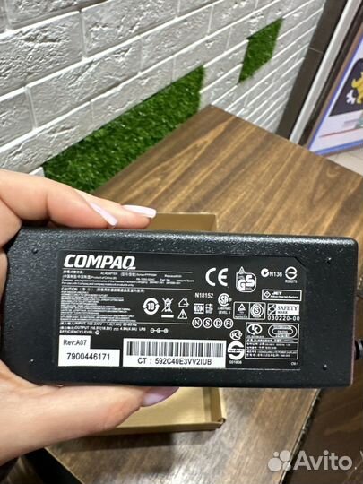Блок питания для ноутбука HP compaq 18.5V 4.9A 90W