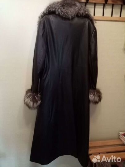 Плащ кожаный