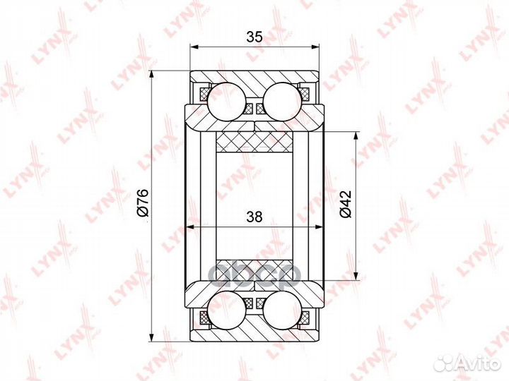 Комплект подшипника ступицы колеса перед WB