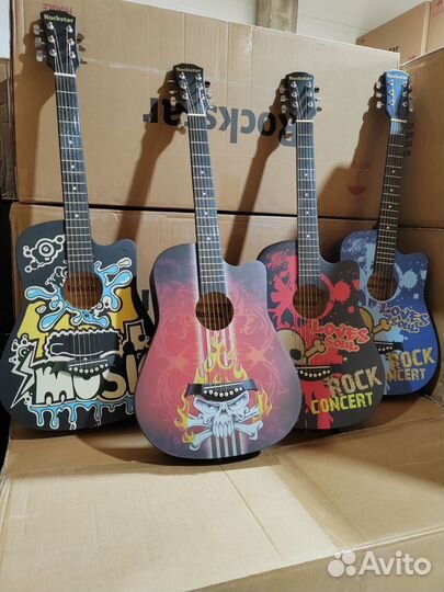 Гитара акустическая принты