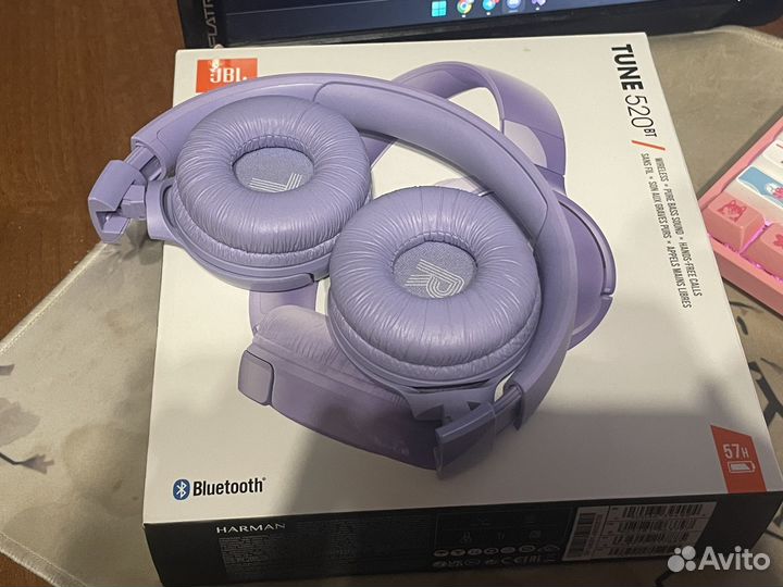 Беспроводные блютуз наушники JBL tune 520bt