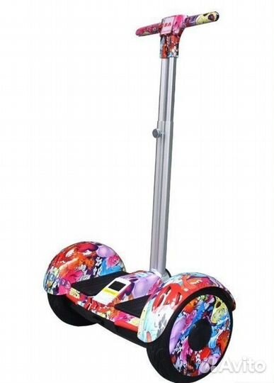 Гироскутер с ручкой smart balance А8 роза