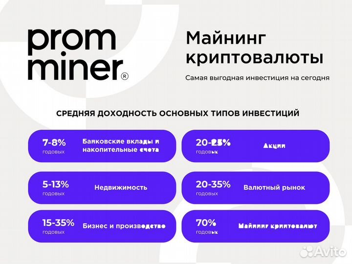 Готовый бизнес на майнинге “под ключ”