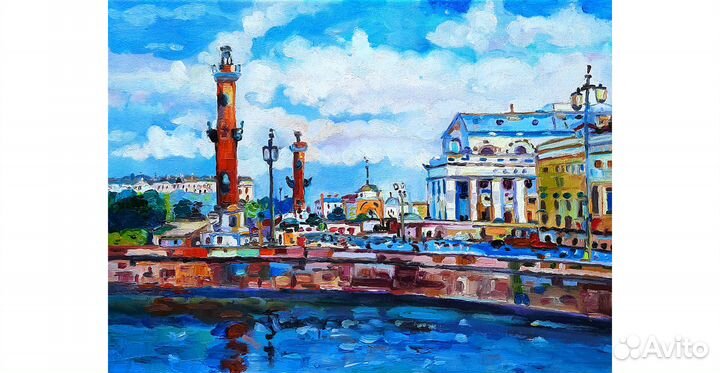 Картина маслом Санкт-Петербург холст 30*40см