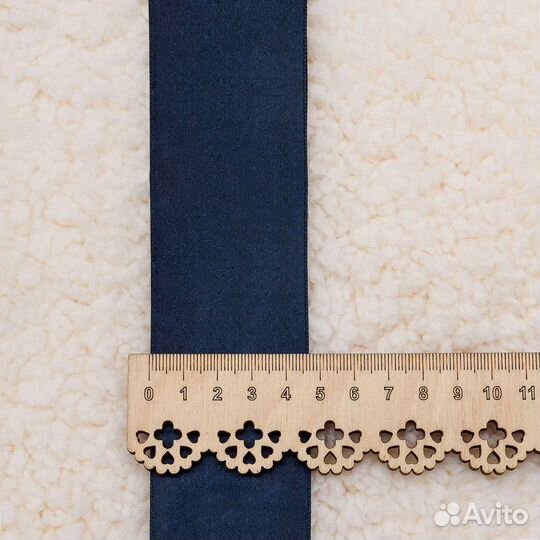 6163159 индиго 12 Лента атласная 5см*27,4м (6163 (159 индиго), 27.4 м