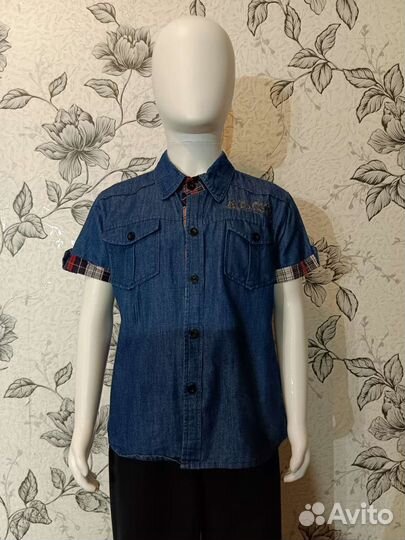 Рубашка на мальчика 7-8 лет