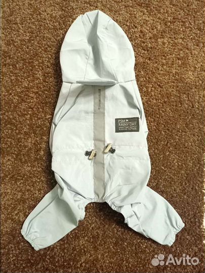 Дождевик для маленьких собак, светоотражающий комб