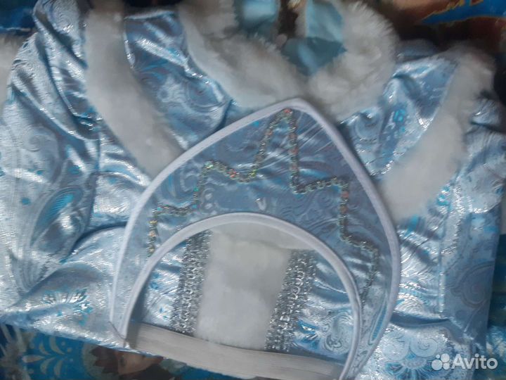 Костюм Снегурочки детский 140