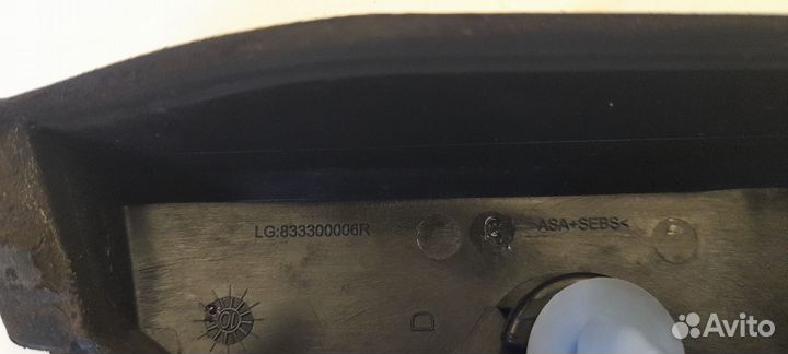 Накладка крыла заднего от рено меган 3