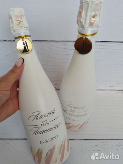 Свадебный набор, бутылки на свадьбу, аксессуары