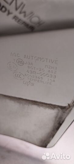 Стекло двери переднее правое Mitsubishi RVR GA3W