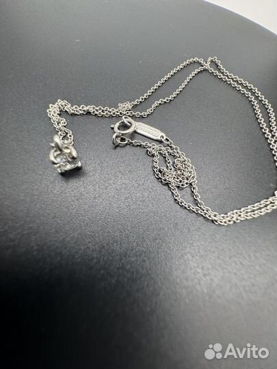 Tiffany колье с бриллиантом 0.3 оригинал