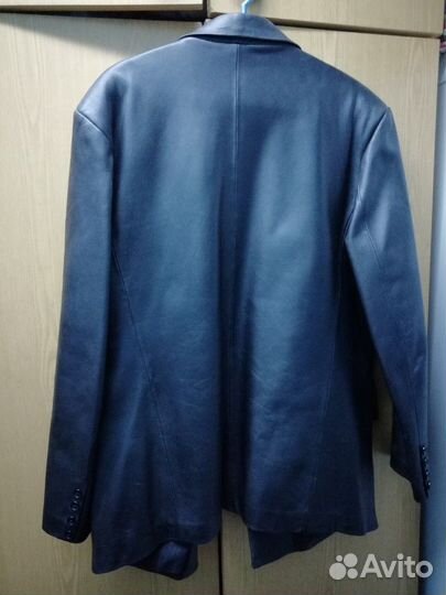 Пиджак кожаный