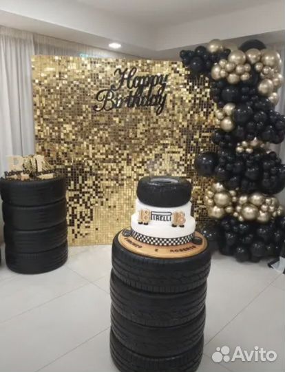 Фотозона из пайеток премиум класса