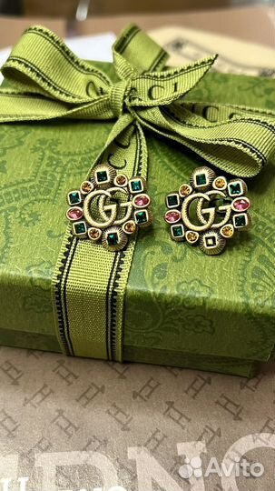 Стильные серьги Гуччи Gucci premium