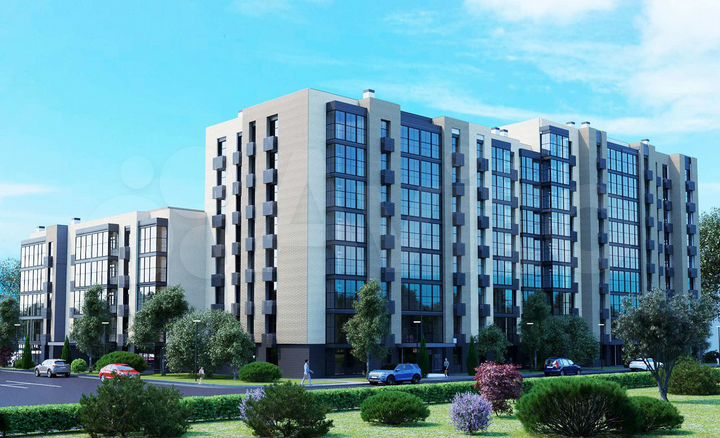 2-к. квартира, 69,7 м², 1/8 эт.