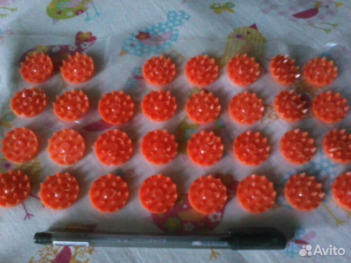 Массажор. игольчатый липко вращающийся с ручкой