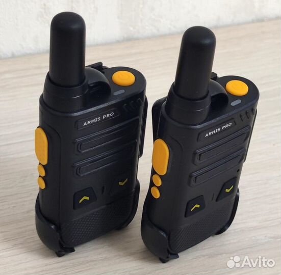 Легкая рация с наушником, комплект 2 штуки