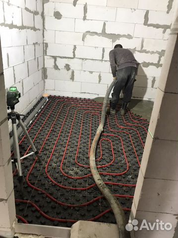 Стяжка пола классическая жидкая в Москве | Услуги | Авито