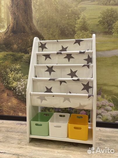 Детская полочка для книг Монтессори