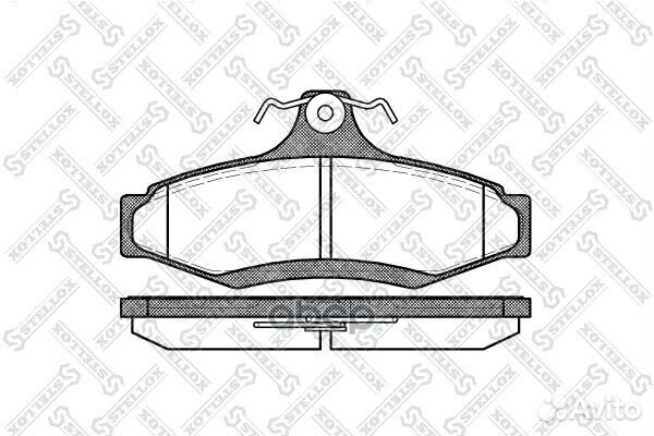 657 010BSX колодки дисковые з. с антискр. пл. D