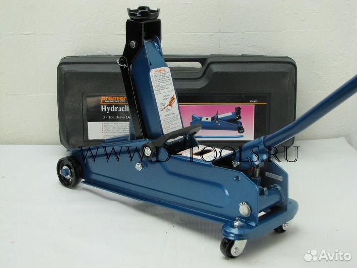Домкрат подкатной 3т в кейсе