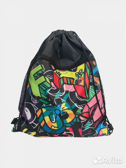 Сумка-мешок граффити для сменной обуви