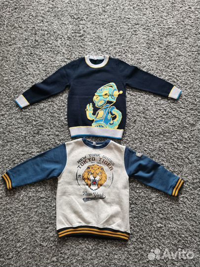 Лонгсливы, джемпера, р. 116 и р.122