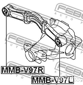 Сайлентблок дифференциала Febest MMB-V97R