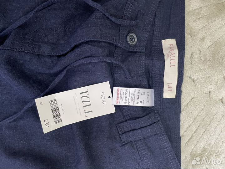 Брюки льняные next 14 размер