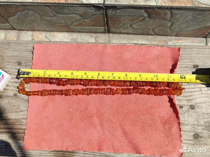 Янтарные бусы натуральные