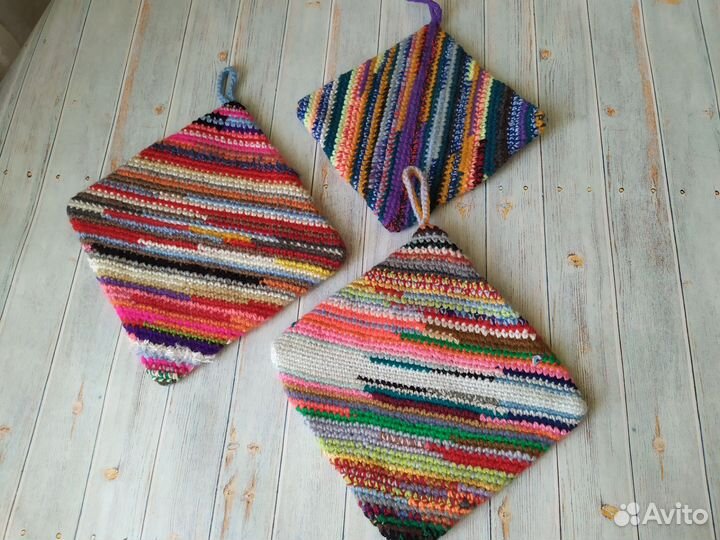 Прихватки вязаные