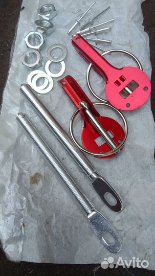 Замки капота тюнинговые выносные внешние