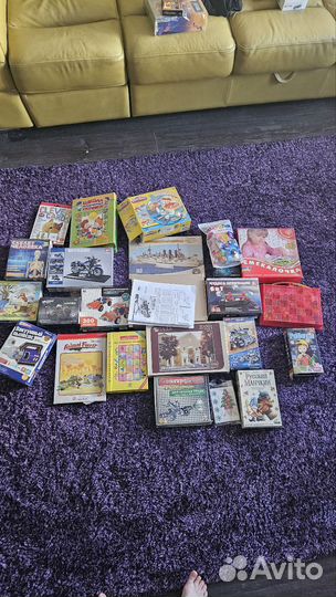 Игрушки 3-9 лет, конструктор, пазлы, игры, книги