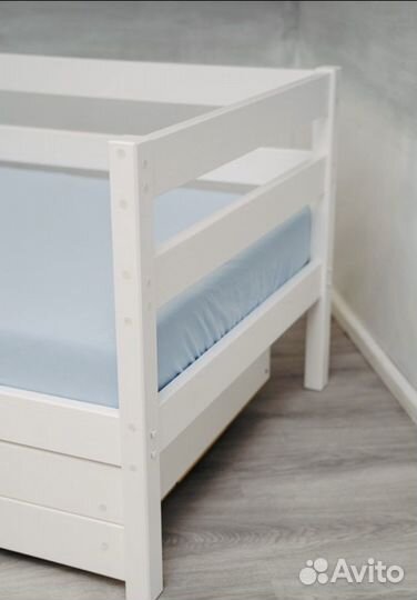 Подростковая стильная кроватка, сосна 160/80см