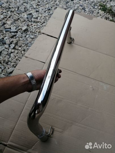 Защита бампера Hyndai Tuscan хром новая