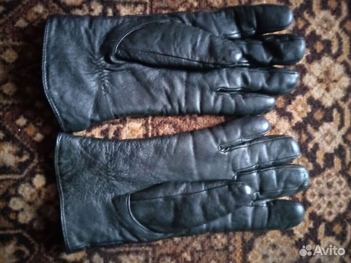 Перчатки женские кожаные бу
