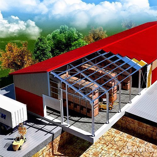 Ангары из проф листа