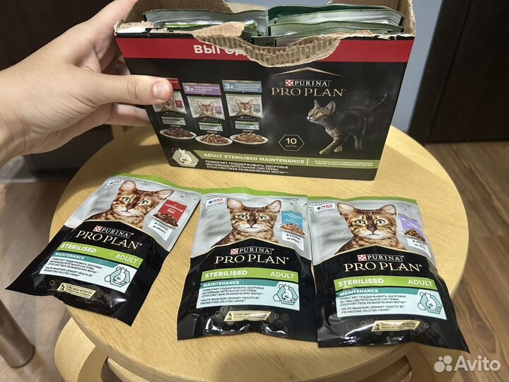 Влажный корм для кошек purina pro plan