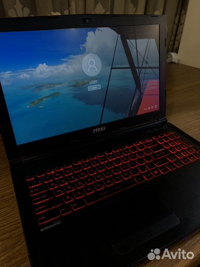 Игровой ноутбук MSI i7 16GB, Nvidia gforce GTX