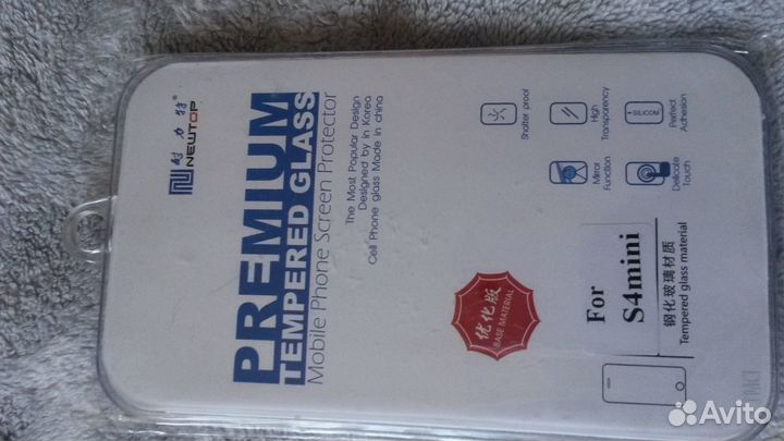 Защитное стекло на экран Samsung galaxy s4 mini