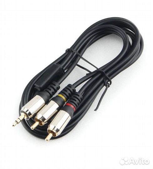 Кабель аудио Cabelexpert 3,5 джек (М) / 2xRCA (M)