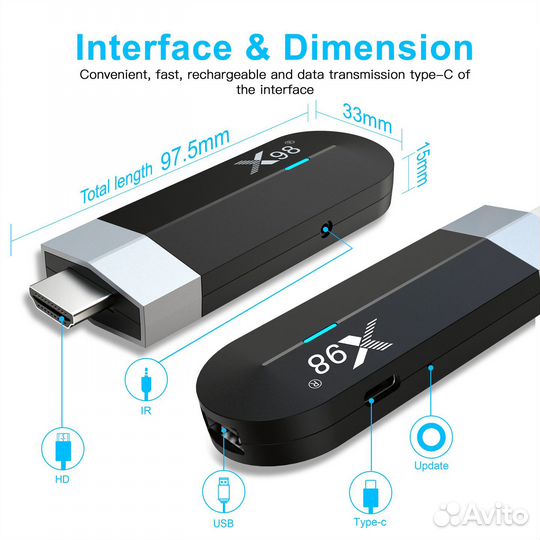 Тв стик (TV stick) X98 S500, настройка под ключ