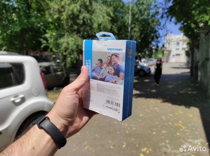 Зу Vention Ultra 3-Port USB 100W Black