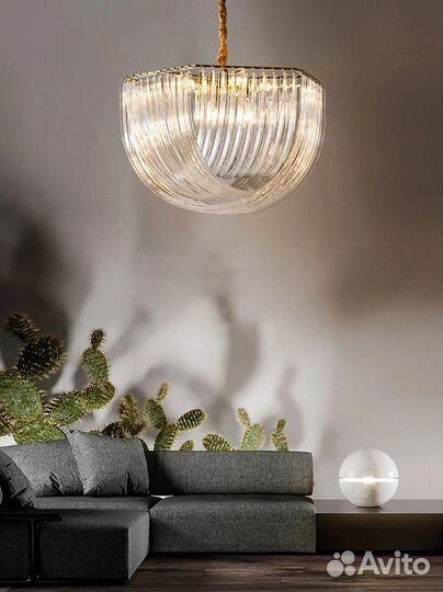 Дизайнерская хрустальная люстра Murano Glass