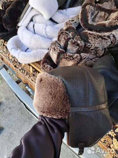 Шапка ушанка мужская