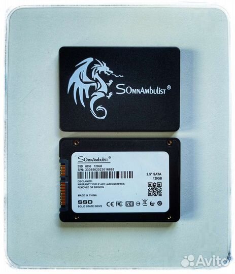 SSD 120Gb 240Gb с Windows 10 + Салазки в ноутбук